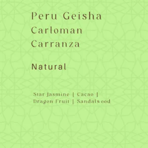 秘魯藝伎（ Peru Geisha - Carloman Carranza ）